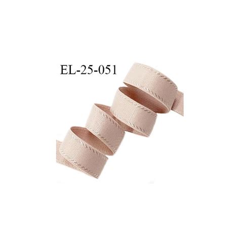 Elastique mm lingerie avec surpiqûres couleur beige rosé brillant fabriqué en France prix au