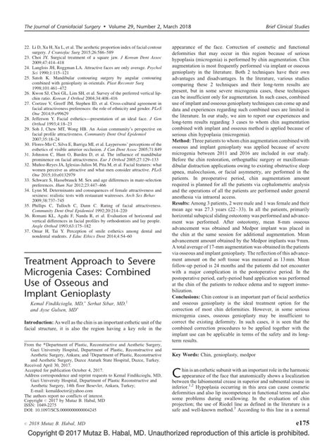 (PDF) Treatment Approach to Severe Microgenia Cases: Combined Use of ...