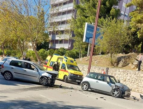 Slobodna Dalmacija Uslijed sudara u Ulici Matice hrvatske ozlijeđene