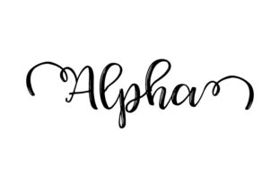 Alpha Lettering Graphic By DUDLEY LAWRENCE Creative Fabrica