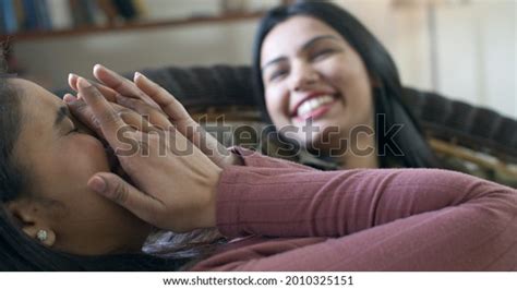 Cute Indian Lesbian Couple Cuddling Laughing Stock Photo Shutterstock