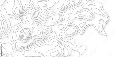 Pattern With Grid Lines Seamless Topography Counter Map Abstract Sea