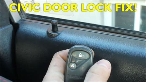 How To Replace Driver Side Door Lock 95 Honda How To Replace