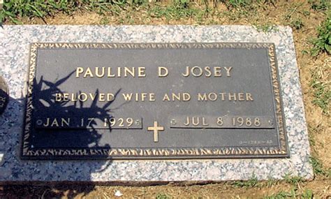 Pauline Dix Josey M Morial Find A Grave