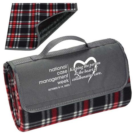 National Case Management Appreciation Gifts Plaid Fleece Blanket