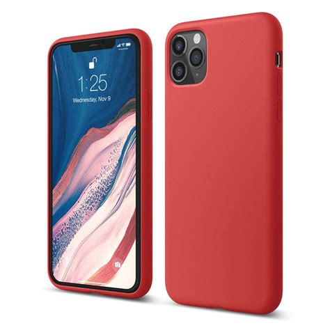 Capa De Silicone Apple IPhone 11 Pro Max Silicone Vermelho Back