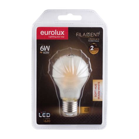 Eurolux Led Soft Hue Filament A E W Warm White Hifi Corporation