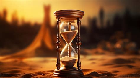 Premium Ai Image Antique Hourglass Time Running Out Of Sand