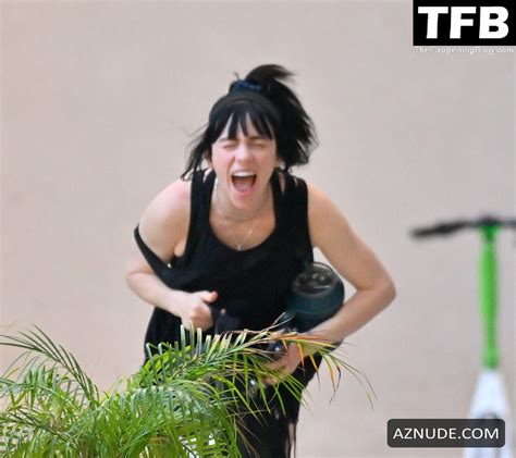 Billie Eilish Sexy Seen Flaunting Her Hot Legs Wearing Shorts In Studio City Aznude