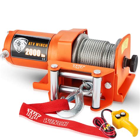 Buy TYT 2000 Lb Advanced Load ATV UTV Electric Winch Kits 12V Steel