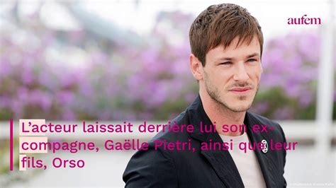 Gaspard Ulliel La Phrase D Chirante De Son Fils Orso Le Jour Du Drame