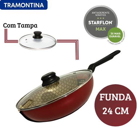 Frigideira Funda Antiaderente Tramontina Cm Shopee Brasil