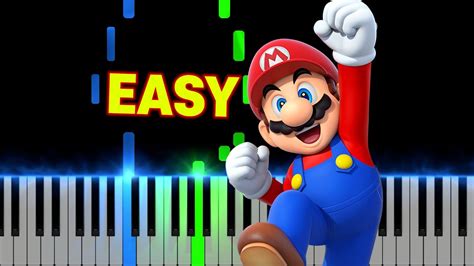 Super Mario Theme Easy Piano Tutorial Youtube