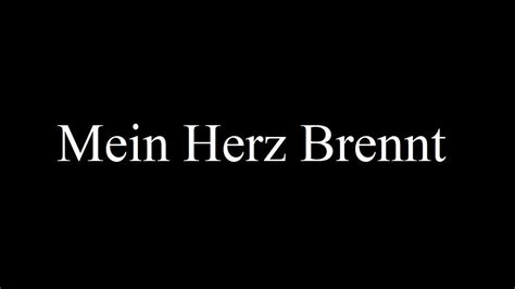 Rammstein Mein Herz Brennt Lyrics De Eng Ru Youtube