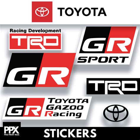 Toyota Gr Trd Racing Development Sticker Decal Car Outdoor Sticker Shopee Philippines