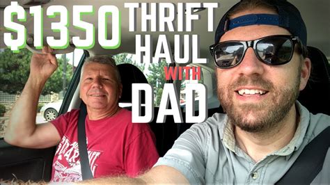 Reseller Thrift Day 1350 Mega Haul Thrift Store Run W Dad Finding Things To Sell On Ebay