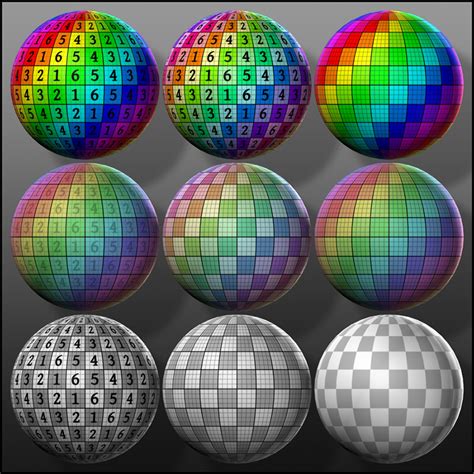 Texture Checkers For 3d Uv Mapping