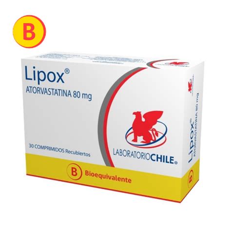 Lipox 80 Mg X 30 Comprimidos Recubiertos Lab Chile Ecofarmacias