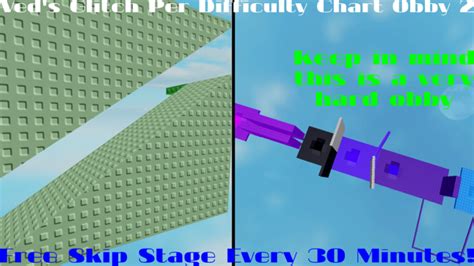 Robloxgo Veds Glitch Per Difficulty Chart Obby 2 Real Time Stats