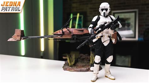 Hot Toys Scout Trooper And Speederbike Unboxing Review Star Wars