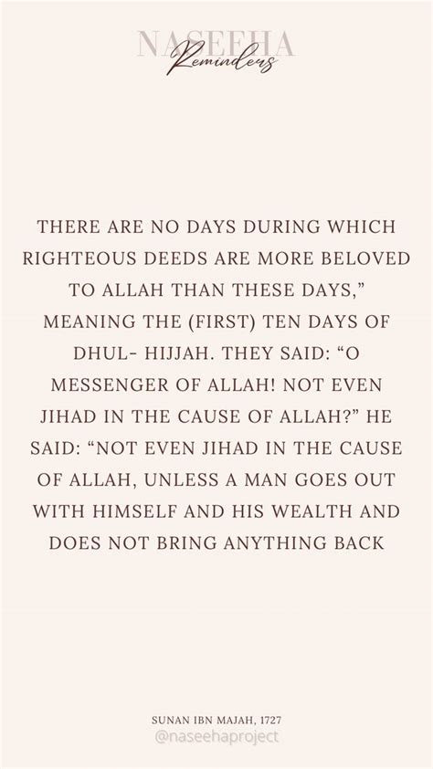 First 10 Days Of Dhul Hijjah Meant To Be Sayings Bring It On