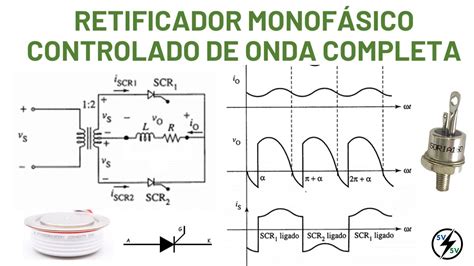 Retificador Monof Sico Controlado De Onda Completa Youtube