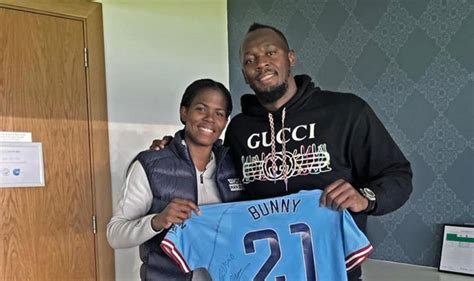 Bolt Went to Watch Bunny Shaw Playing for Manchester City - YARDHYPE