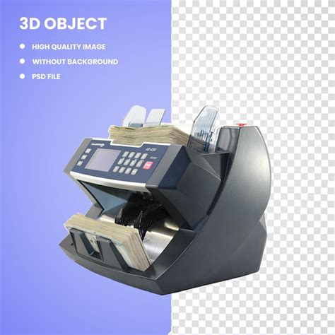 Premium Psd 3d Banknote Counter Currency Counting Machine Money