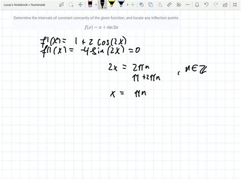 Solved Determine The Intervals Of Constant Concavity Of The Given