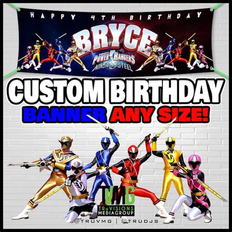 Power Rangers Banner Etsy