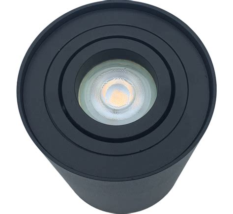 Surface Mounted Spotlight Obi Round Gu Black R M Lighting