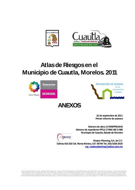 PDF Atlas De Riesgos En El Municipio De Cuautla Obum Zmcuernavaca