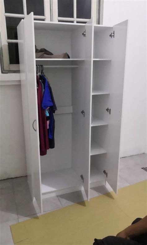 Almari Wardrobe 3 Pintu Baru Furniture And Home Living Furniture