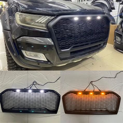 Racing Grille Modified Grill Front Bumper Mesh For Ford RANGER T7 T8