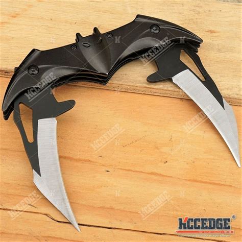 Batman Dual Blade Hunting Knife Dark Knight Bat Double Blade Etsy