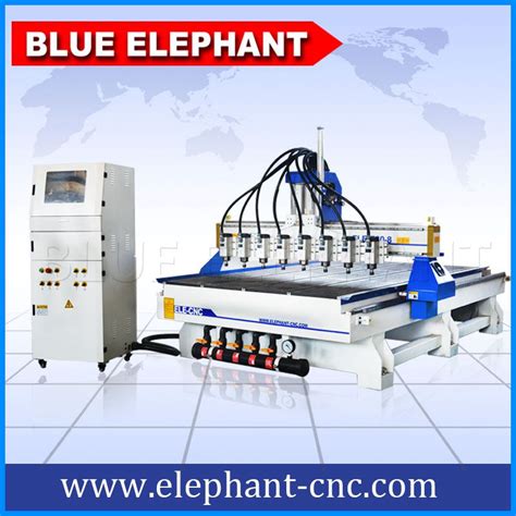 Ele One Head With Eight Spindles Cnc Router Blue Elephant Cnc