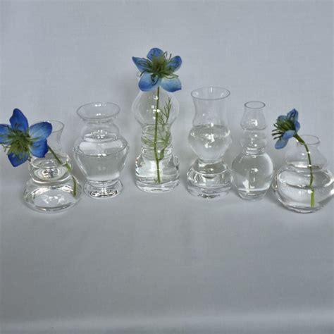 Mini Vaasjes Van Glas Set Van 6 Stuks