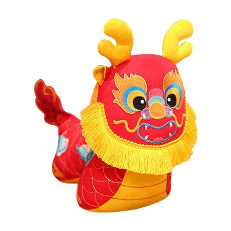 Vnanda Dragon Whiskers Pendant Chinese Folk Style Dragon Plush Pendant