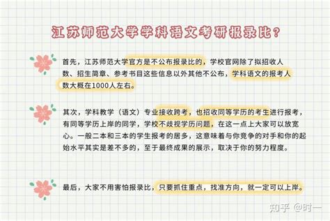 江苏师范大学学科语文考研报录比？ 知乎