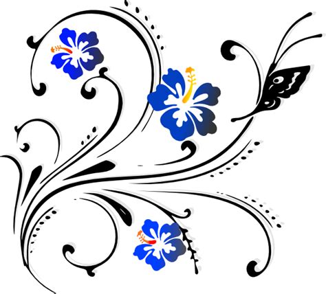 Butterfly Scroll Clip Art At Vector Clip Art Online