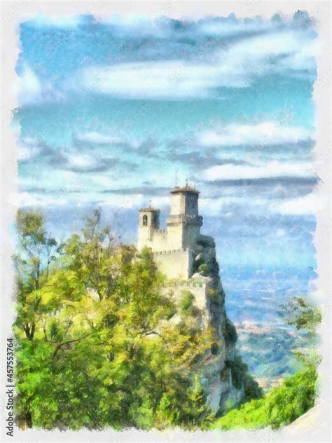 Guaita Tower Oldest And Most Famous Tower In San Marino Castle Italy