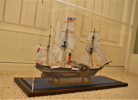 Model Ship Acrylic Display Case Made To Your Sizes Choice Of Base