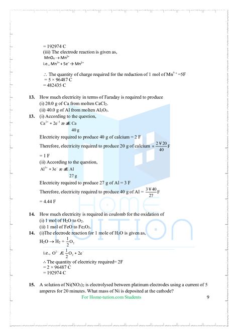 Ncert Solutions For Class 12 Chemistry Chapter 3 Electrochemistry