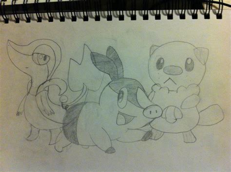 Pokemon Black/White Starters by MilliardoByMoonlight on DeviantArt