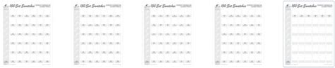 Derwent Chromaflow Pencils Free 150 Set Swatch Chart 5 Pages