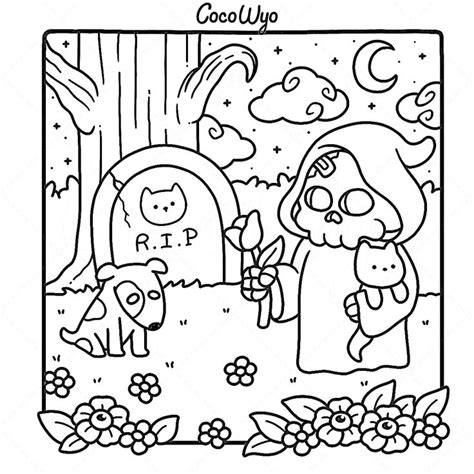 Spooky Cutie Para Colorir 12 In 2024 Witch Coloring Pages Coloring