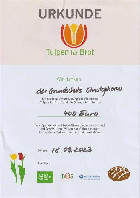 Tulpen für Brot 2023