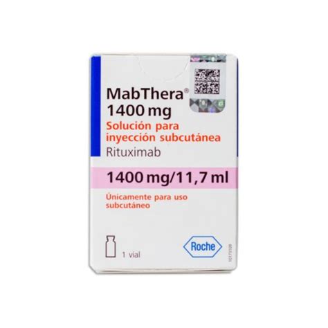 Mabthera 1400mg 11 7mL Solución Inyectable Caja x 1 ampolla x 11 7mL