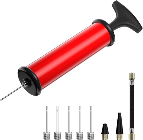 Ball Pump Sports Ball Pump With 5 Needles Nozzle Extension Hose