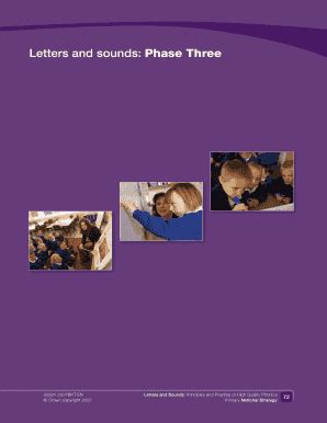 Fillable Online Dera Ioe Ac Letters And Sounds Phase Three Dera Ioe